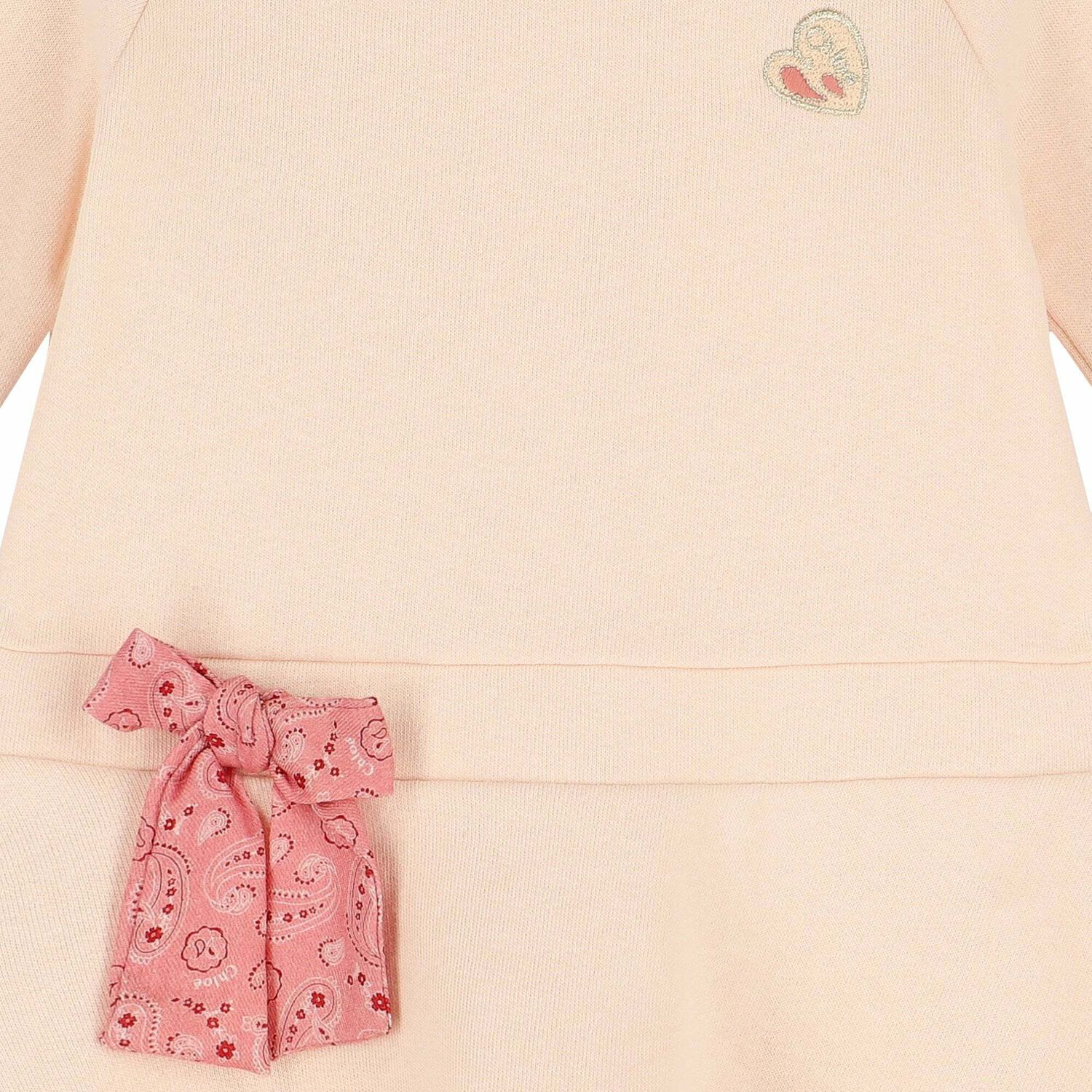 Younger Girls Pale Pink Logo Dress, 1, hi-res image number null