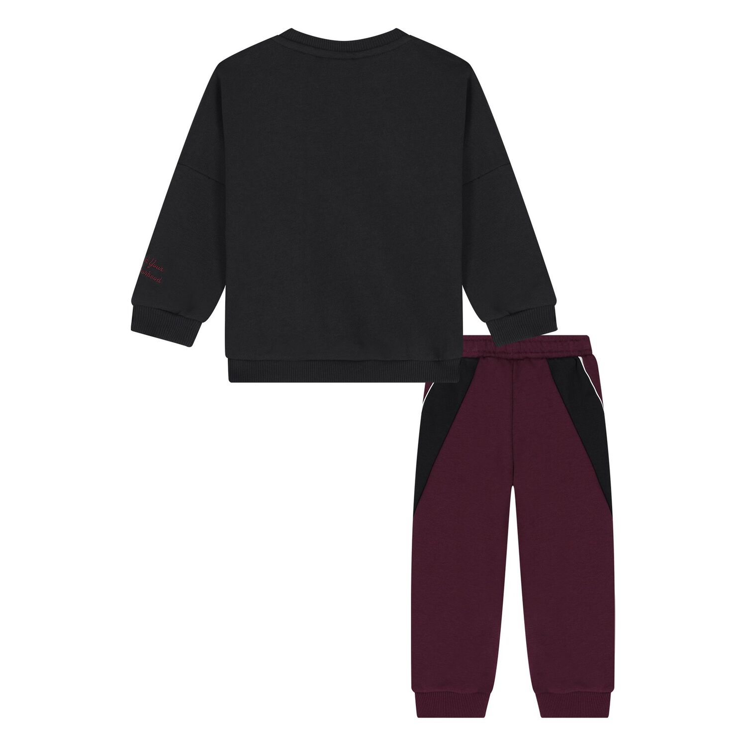 Younger Boys Black & Burgandy Spider-Man Marvel Tracksuit, 1, hi-res