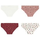 Girls Red & White Briefs (4 Pack), 2, hi-res