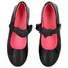 Girls Black Patent Leather Shoes, 1, hi-res