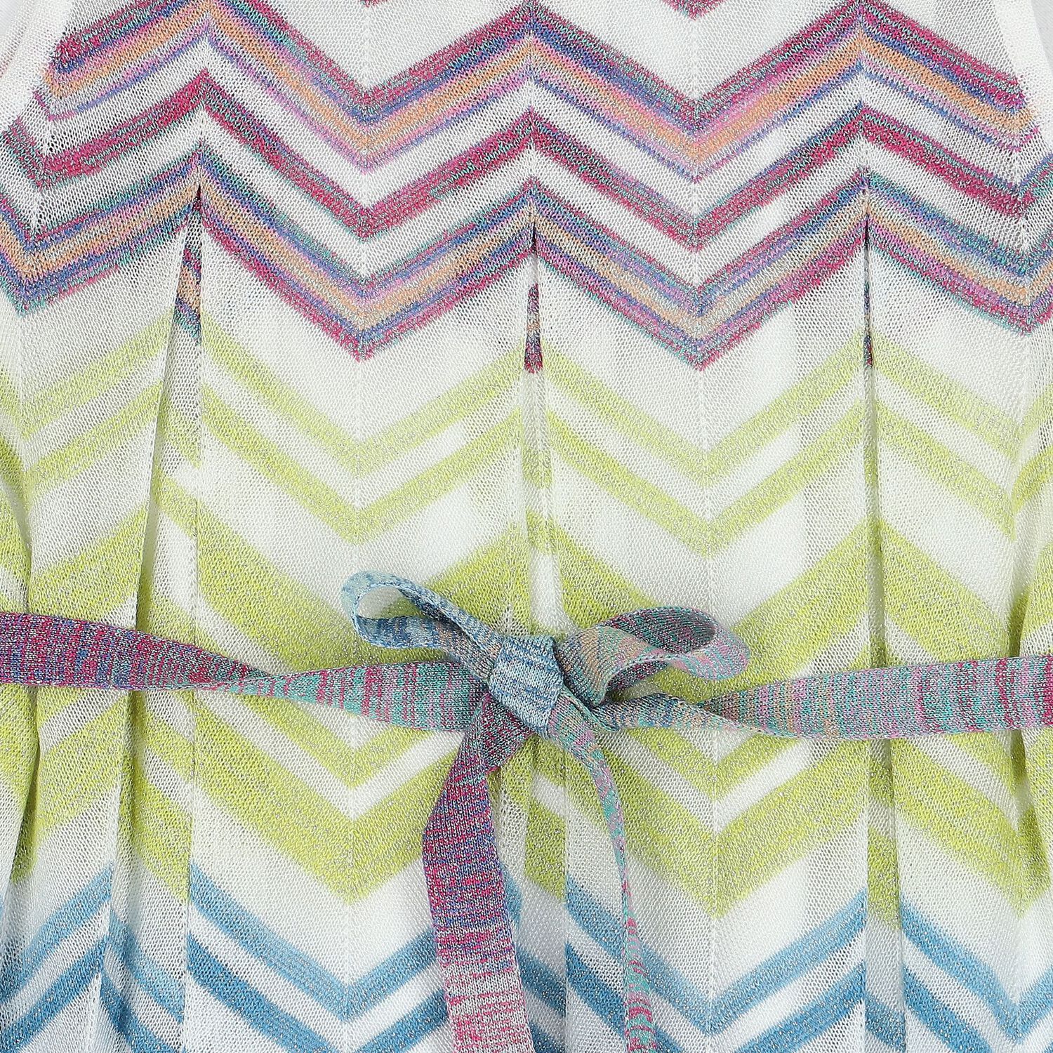Girls Multi-Coloured Zigzag Dress, 1, hi-res