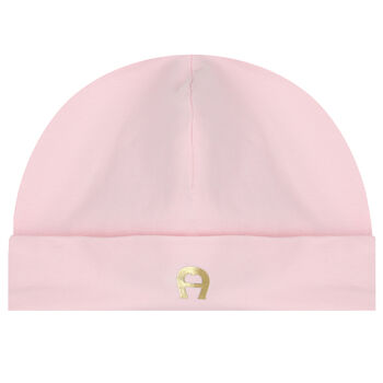 Pink & Gold Logo Baby Hat