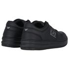 Black Logo Trainers, 2, hi-res