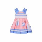 Girls Pink, White & Blue Dress, 1, hi-res