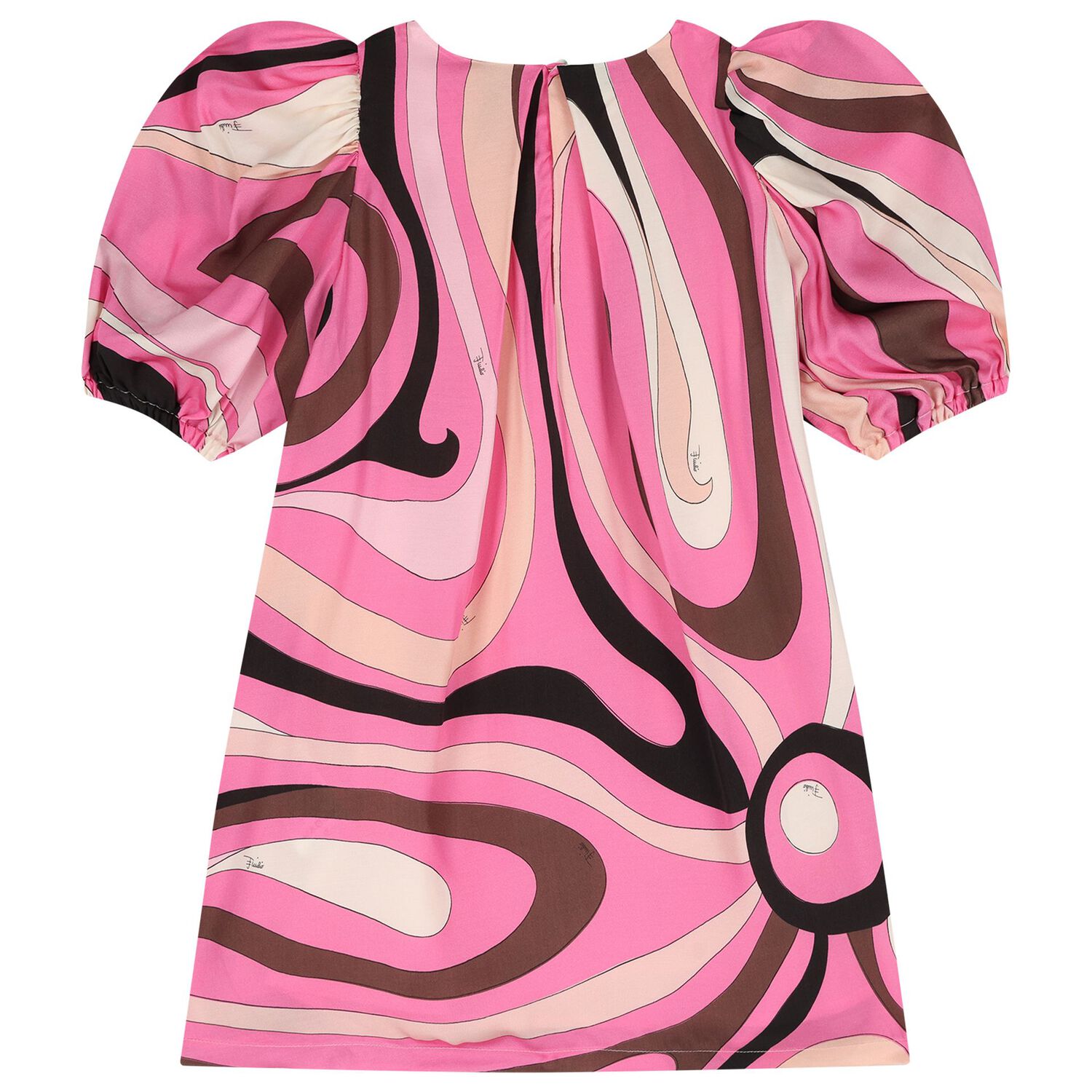 Girls Pink Vortice Logo Dress, 1, hi-res
