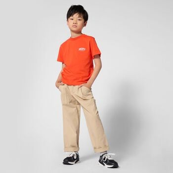 Boys Orange Logo T-Shirt