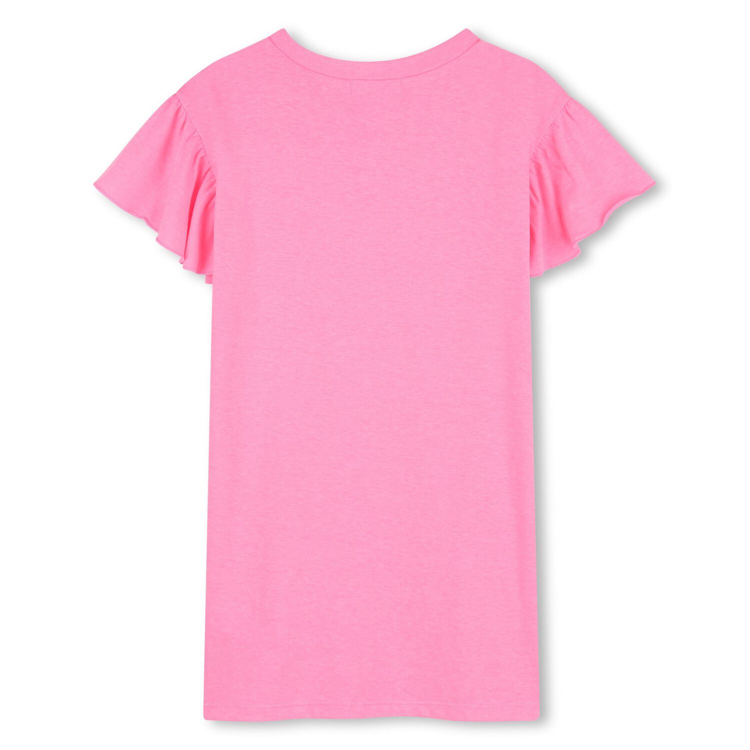 Girls Pink Embellished Logo Dress, 1, hi-res