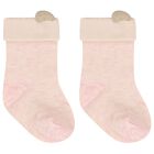 Baby Girls Ivory & Pink Socks ( 4 Pack ) , 1, hi-res