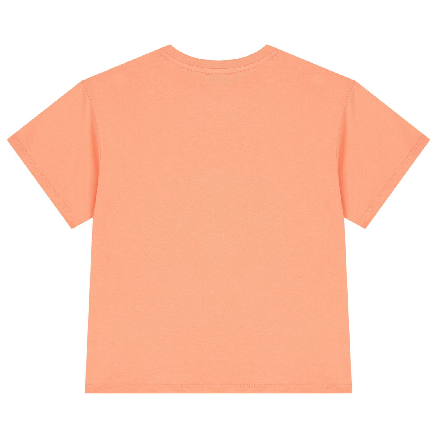 Girls Orange Tiger Logo T-Shirt, 1, hi-res