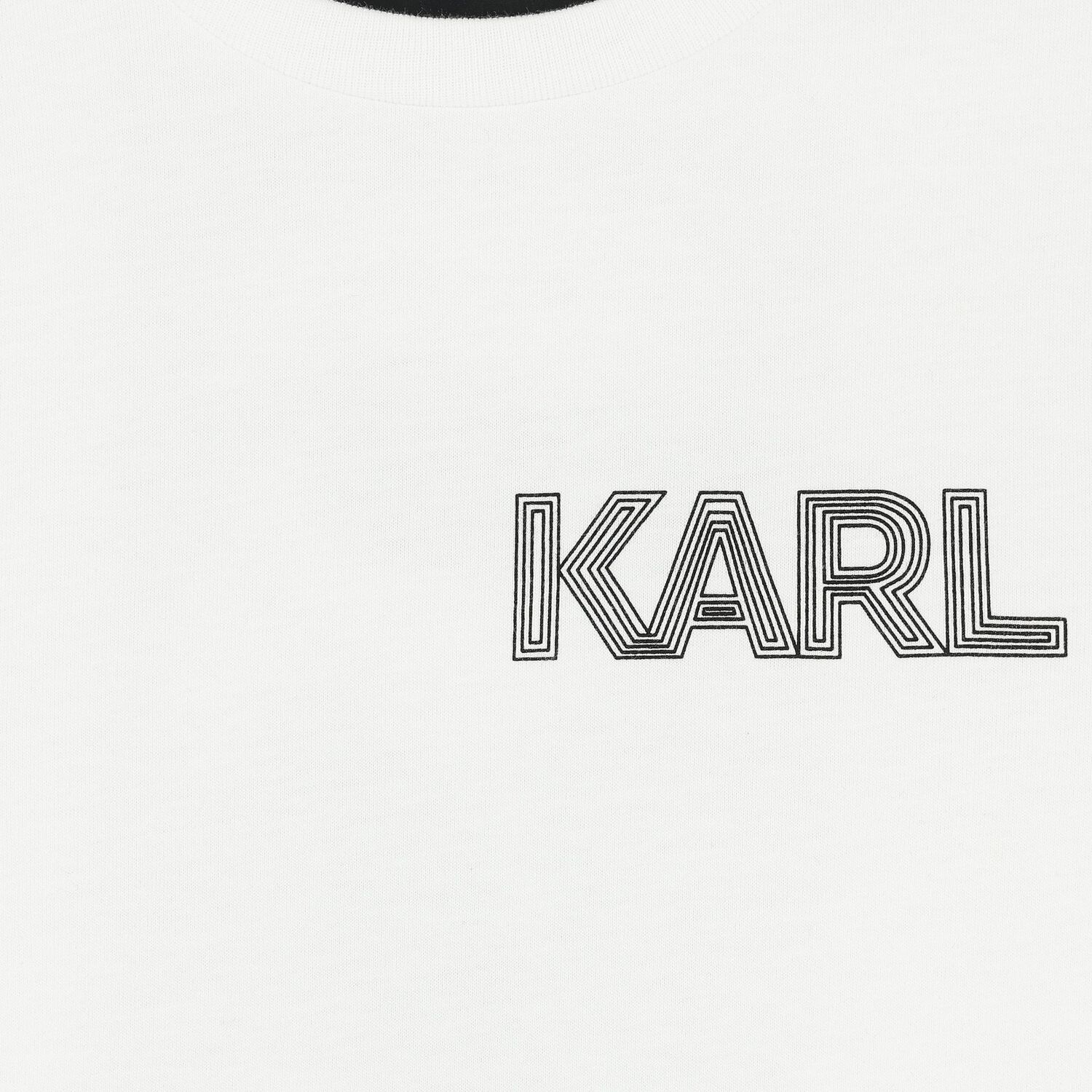 Boys White Logo Long Sleeve Top, 1, hi-res image number null