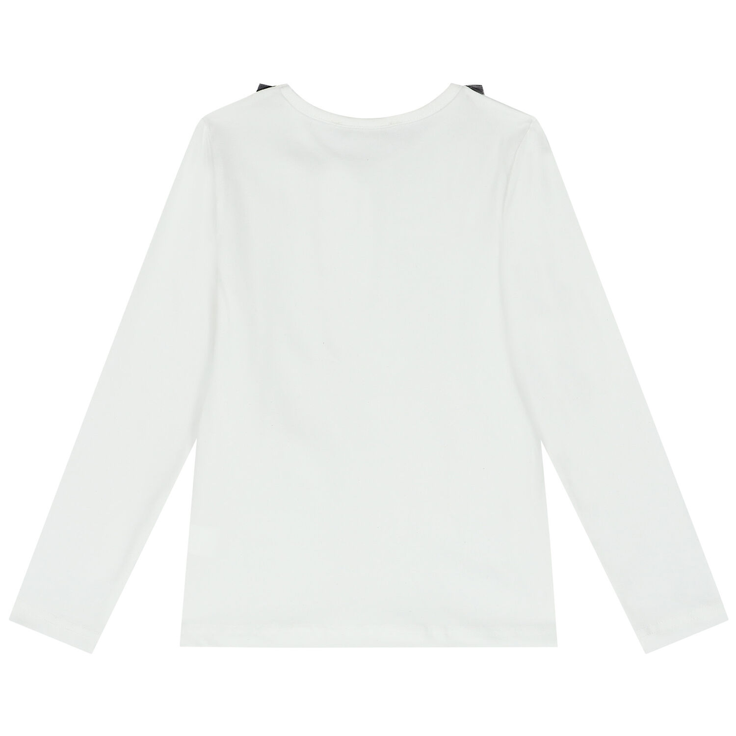 Girls White & Black Tulle Skirt Set, 1, hi-res