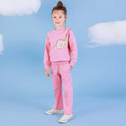 Girls Pink Logo Trousers, 1, hi-res