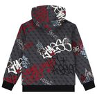 Boys Grey Logo Hooded Top, 1, hi-res