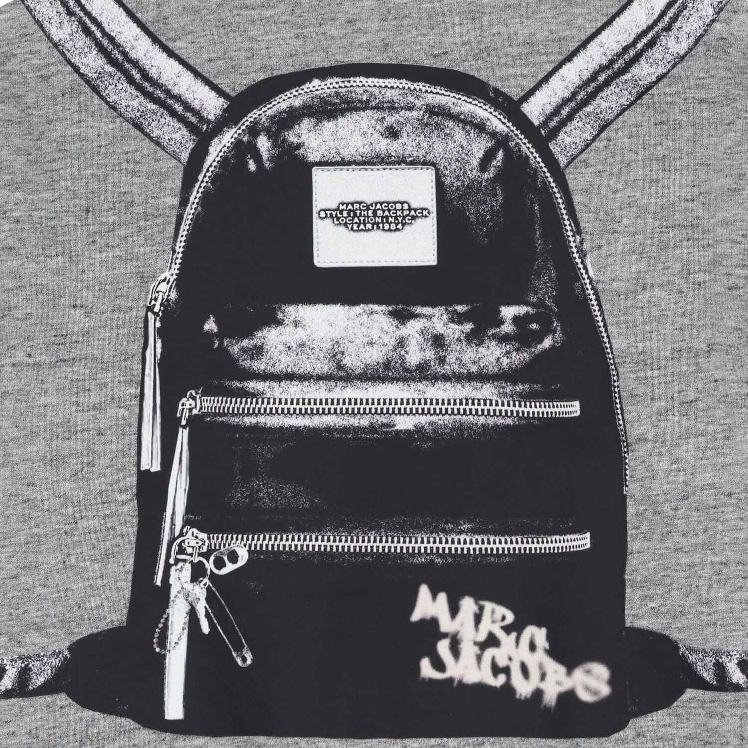 Boys Grey Logo Backpack Sweatshirt, 1, hi-res image number null