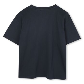 Navy Blue Tiger Logo T-Shirt