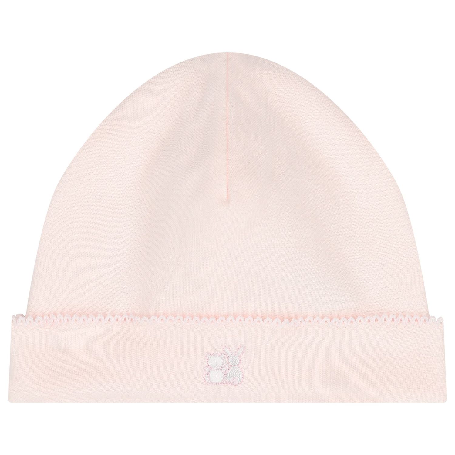 Baby Girls Pink Embroidered Bunnies Babygrow Set, 1, hi-res