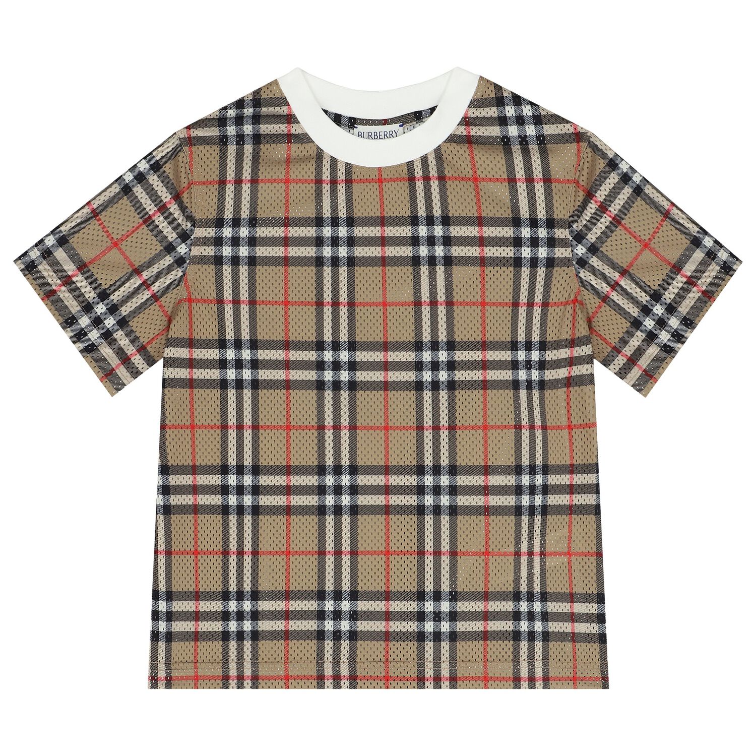 Beige Check T-Shirt, 1, hi-res image number null