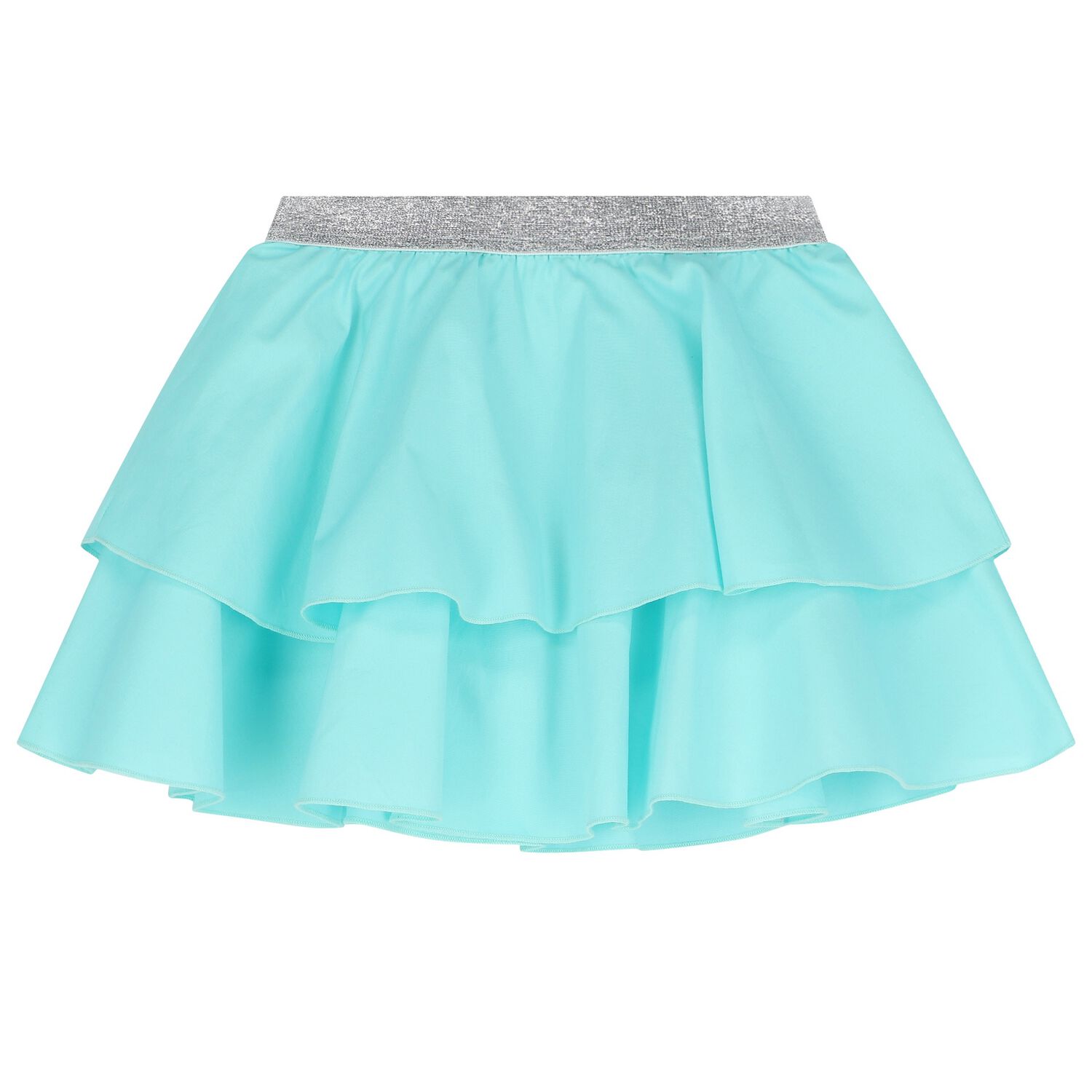 Girls Aqua Frill Skirt, 1, hi-res image number null
