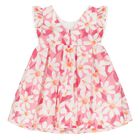 Younger Girls Pink Floral Dress, 1, hi-res