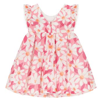 Younger Girls Pink Floral Dress