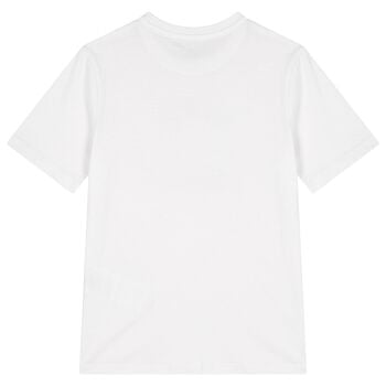 Boys White Teddy Bear T-Shirt