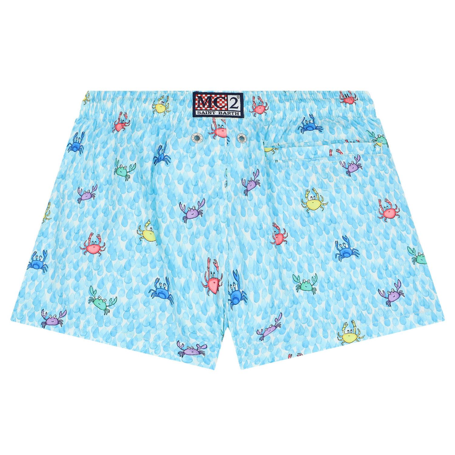 Boys Blue Crabs Swim Shorts, 1, hi-res