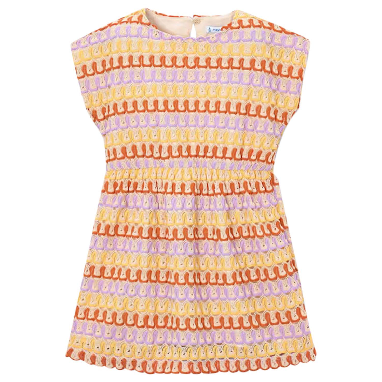 فستان بناتي محبوك متعدد الألوان, 2, hi-res