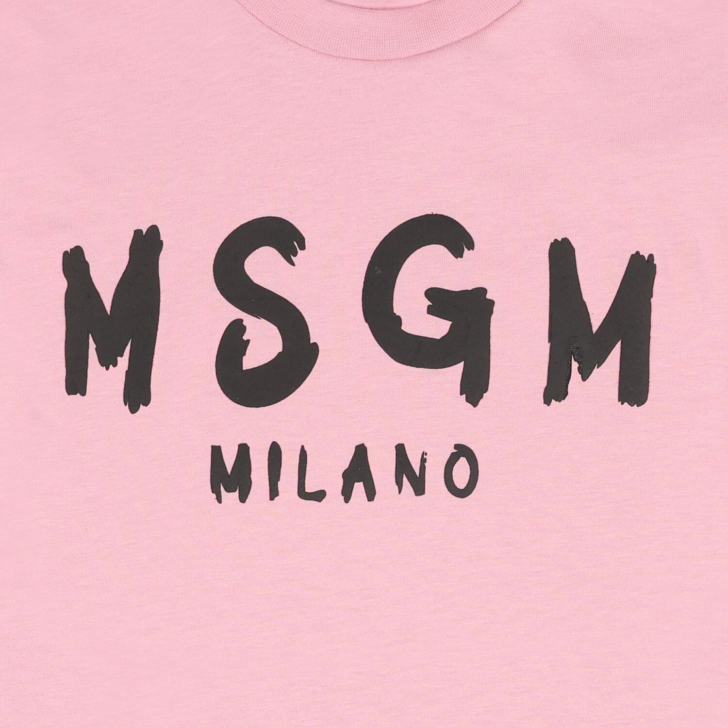 Girls Pink & Black Logo T-Shirt, 5, hi-res