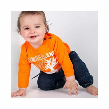Baby Boys Orange Logo Top