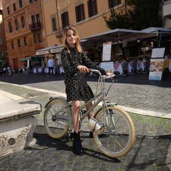 Girls Black Logo Dress