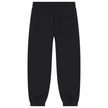 Black & Pink Logo Joggers