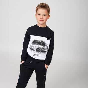 Boys Black Logo Joggers