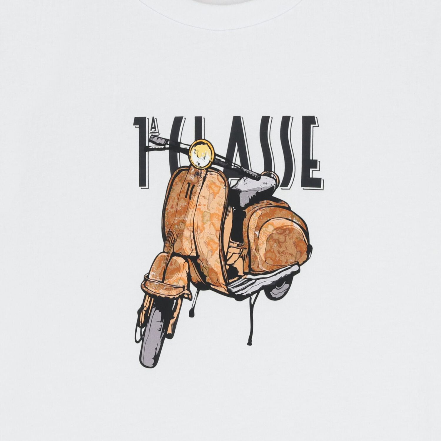 Boys White & Beige Geo Map Shorts Set, 1, hi-res