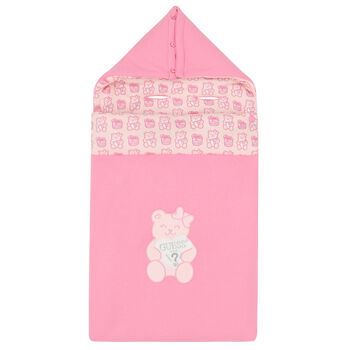Baby Girls Pink Teddy Logo Nest