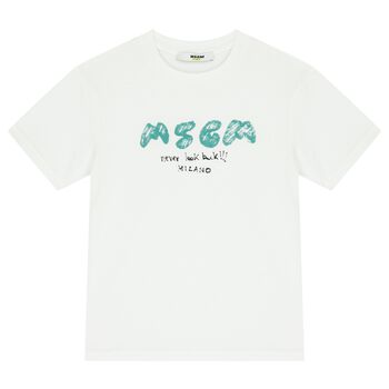 Boys White Logo T-Shirt