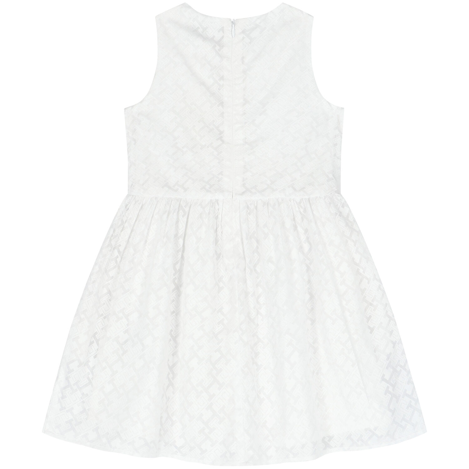 فستان بالشعار باللون الابيض, 1, hi-res