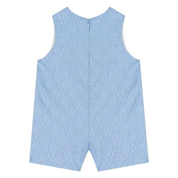 Blue GG Logo Baby Dungaree