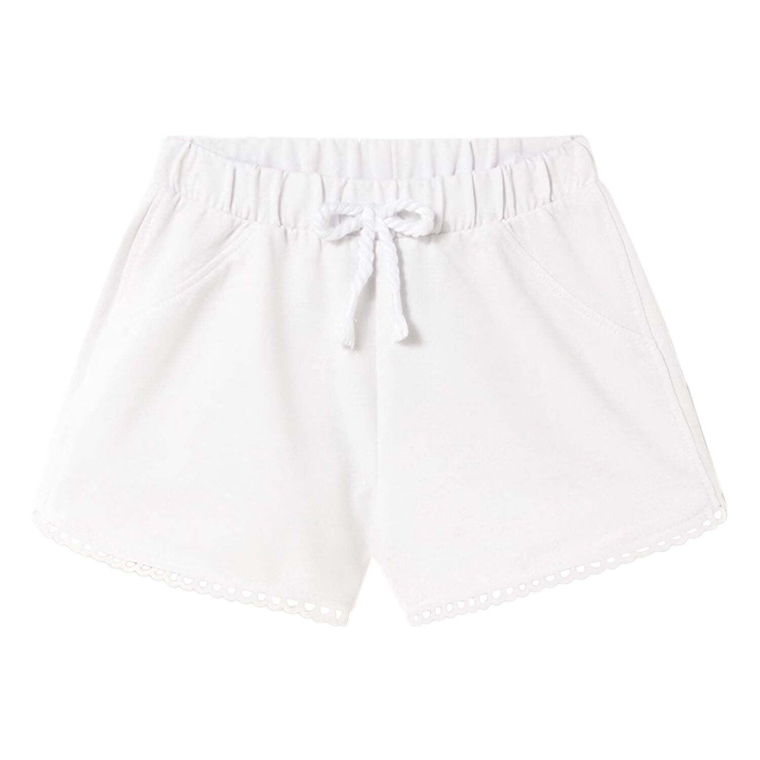 Younger Girls White Shorts, 2, hi-res image number null