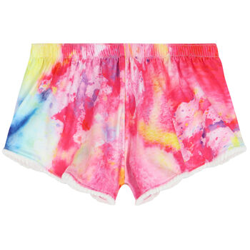Girls Pink, Yellow & Red Swim Shorts
