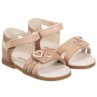 Younger Girls Pink & Rose Gold Sandals, 1, hi-res