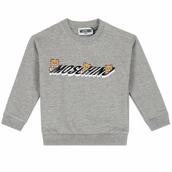 Grey Teddy Logo Sweatshirt