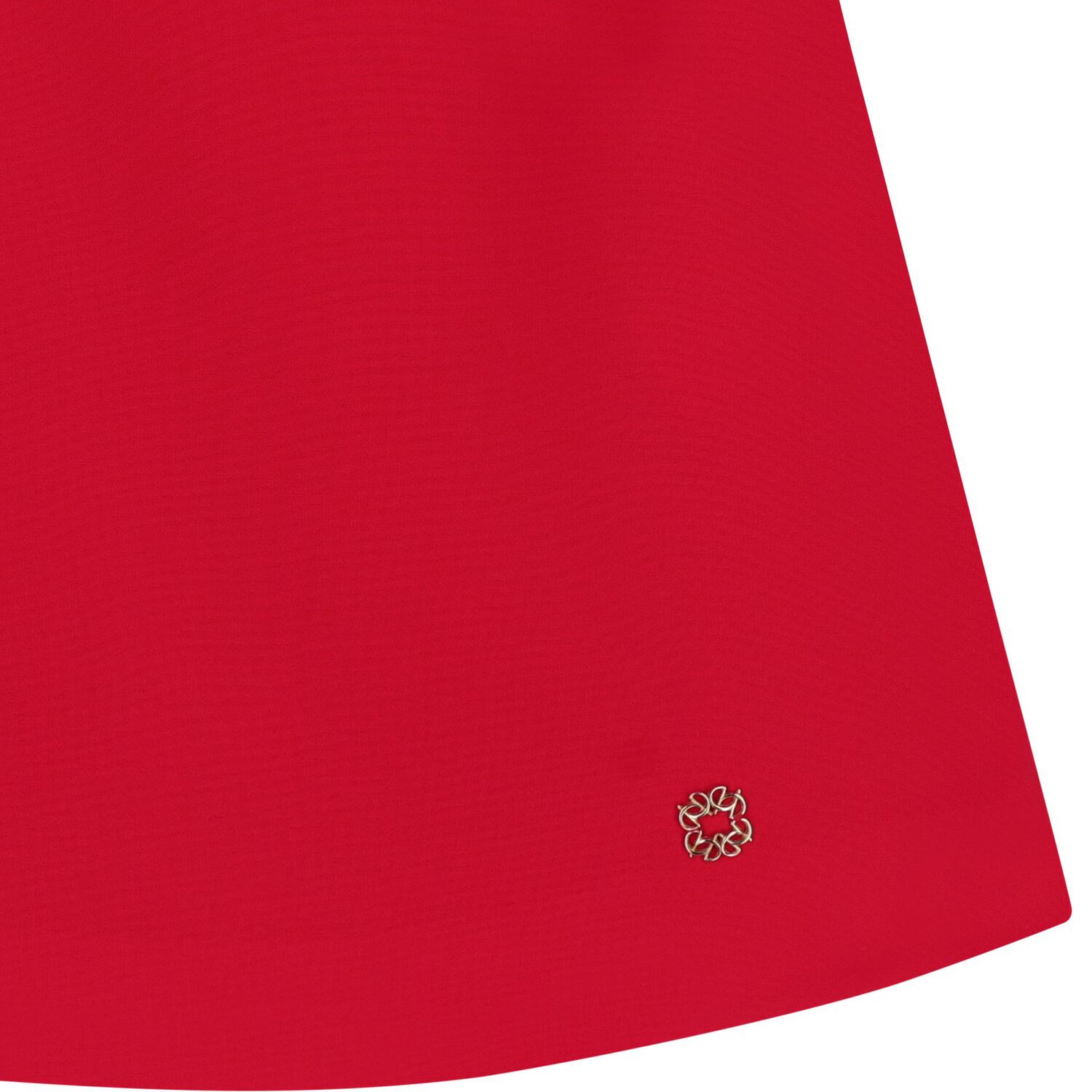 Girls Red Floral Logo Dress, 1, hi-res