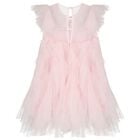 Girls Pink Ruffled Tulle Dress, 1, hi-res