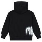 Boys Black Logo Zip Up Top, 1, hi-res
