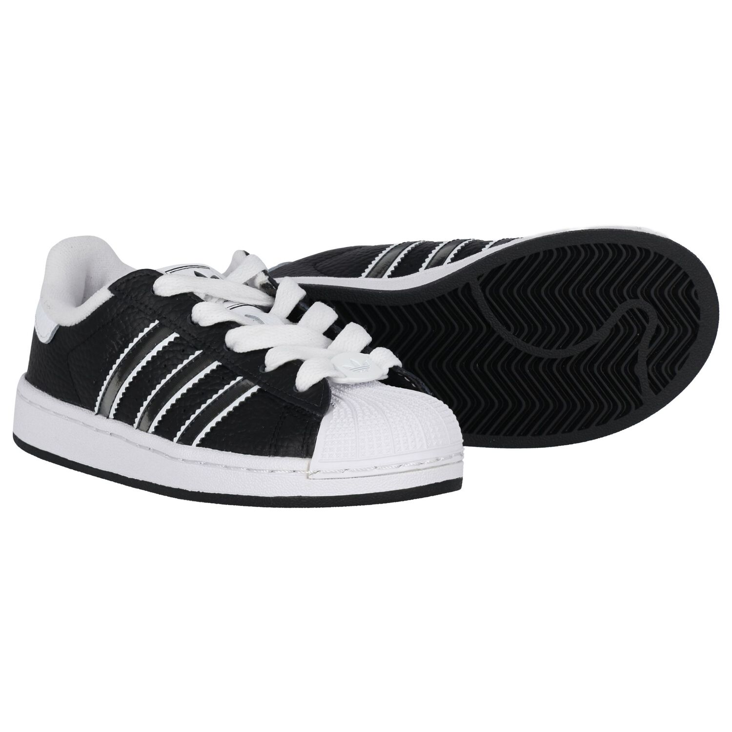 Black Superstar Trainers, 1, hi-res