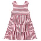 فستان بنات مخطط باللون الأبيض والأحمر, 1, hi-res