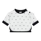 طقم بنطلون قابل للعكس بالشعار للاولاد باللون الابيض والاسود , 1, hi-res