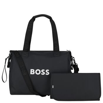 Black Logo Baby Changing Bag