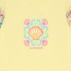 Girls Yellow Shell Logo Dress, 1, hi-res