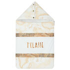 مدس بالشعار بطبعة خريطة باللون الأبيض والبيج , 1, hi-res